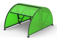 Велопарковка с навесом "Ракушка"