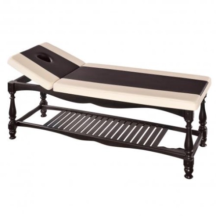 Деревянная массажная кушетка из бука с подъемом головной секции WCO4