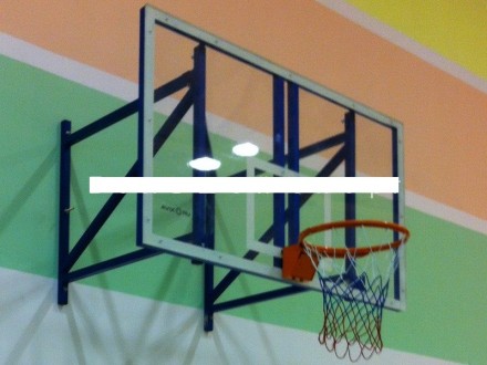 Ферма баскетбольная для тренировочного щита настенная, вынос 0,5 м.
