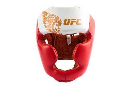 UFC Premium True Thai Шлем для бокса, цвет белый/красный, размер XL