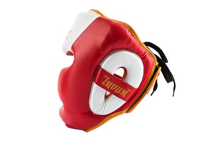 UFC Premium True Thai Шлем для бокса, цвет белый/красный, размер XL
