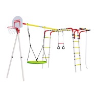 Дачный комплекс "Акробат 2" + ГНЕЗДО качели Romana R 103.19.05 (серый/жёлтый)