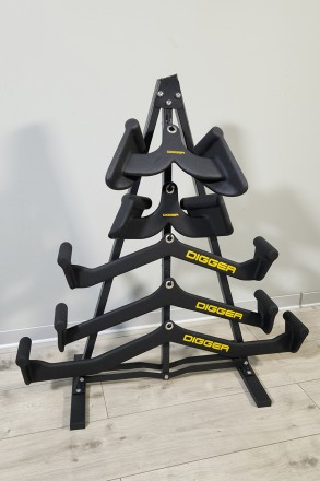 Стойка для хранения профессиональных рукояток для тяги на 5шт Hasttings Digger HD72D3A