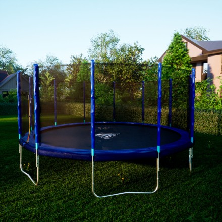 Батут DFC Trampoline Fitness с сеткой 16ft Батут DFC Trampoline Fitness с сеткой 16ft