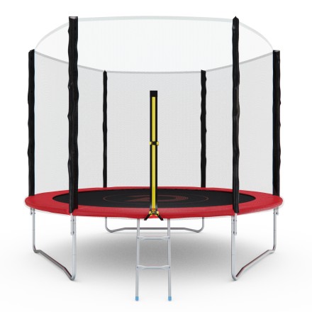 Батут с сеткой DFC PELPO 10ft с лестницей, RED Батут с сеткой DFC PELPO 10ft с лестницей, RED