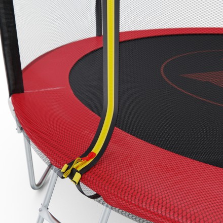 Батут с сеткой DFC PELPO 10ft с лестницей, RED Батут с сеткой DFC PELPO 10ft с лестницей, RED