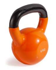 Гиря чугунная винил 6 кг (модель: К-4) VictoryFit VF-KV060
