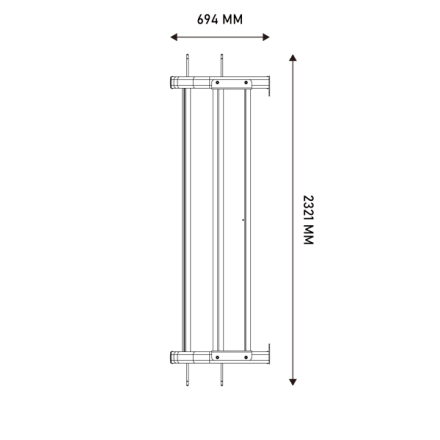 Стеллаж для хранения аксессуаров, 5 уровней Hasttings Digger ACR70