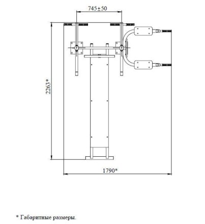 УТК-020 Уличный атлетический комплекс с турником