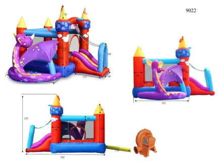 Надувной батут Дракоша арт. 9022