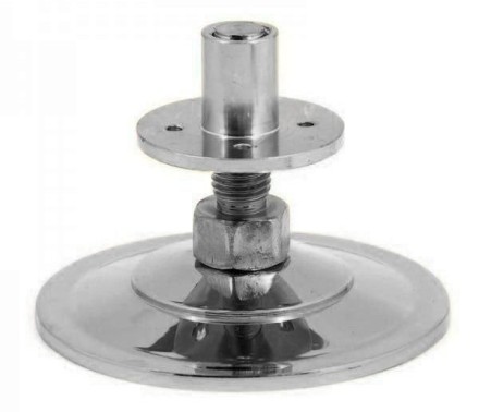 Опора регулируемая / пирамида хром D14 см