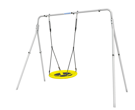 Качели двойные + ГНЕЗДО качели Romana (серый/желтый, серый) R.103.28.04