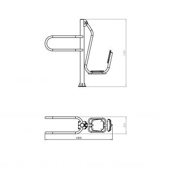 YT82 Жим ногами и брусья