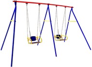 Качели дачные "Пионер 2К" двойные качели цепные со спинкой - 2 шт