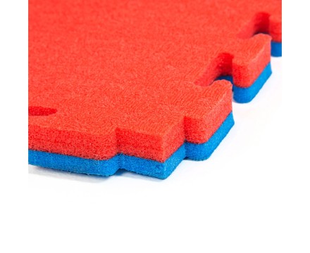 Будо-мат, 100 x 100 см, 40 мм, цвет сине-красный