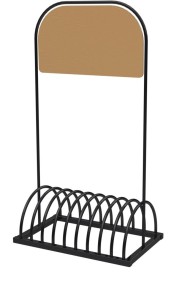 ВП-21 ВЕЛОПАРКОВКА РЕКЛАМНАЯ на 5 мест