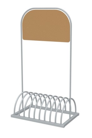 ВП-21 ВЕЛОПАРКОВКА РЕКЛАМНАЯ на 5 мест