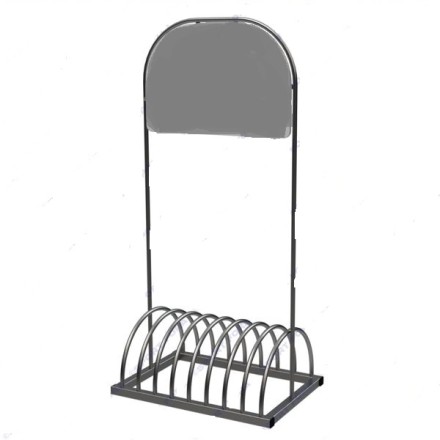 ВП-21 ВЕЛОПАРКОВКА РЕКЛАМНАЯ на 5 мест