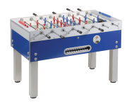 Игровой стол - футбол "Garlando Challenge" (137x76x90.5см, синий, жетоноприемник)