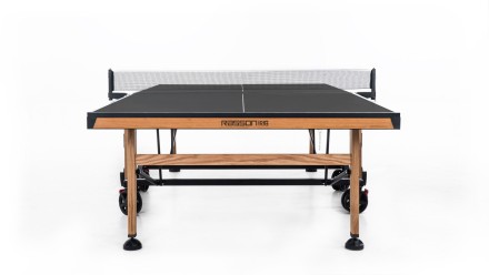 Теннисный стол складной для помещений "RASSON PREMIUM T01 Indoor" (274 х 152,5 х 76 см, натуральный дуб) с сеткой