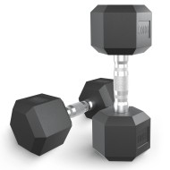 Гантель гексагональная UNIX Fit обрезиненная 10 кг / шт. Гантель гексагональная UNIX Fit обрезиненная 10 кг / шт.