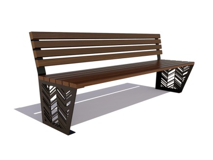 Скамейка «Гарнизон» без подлокотников